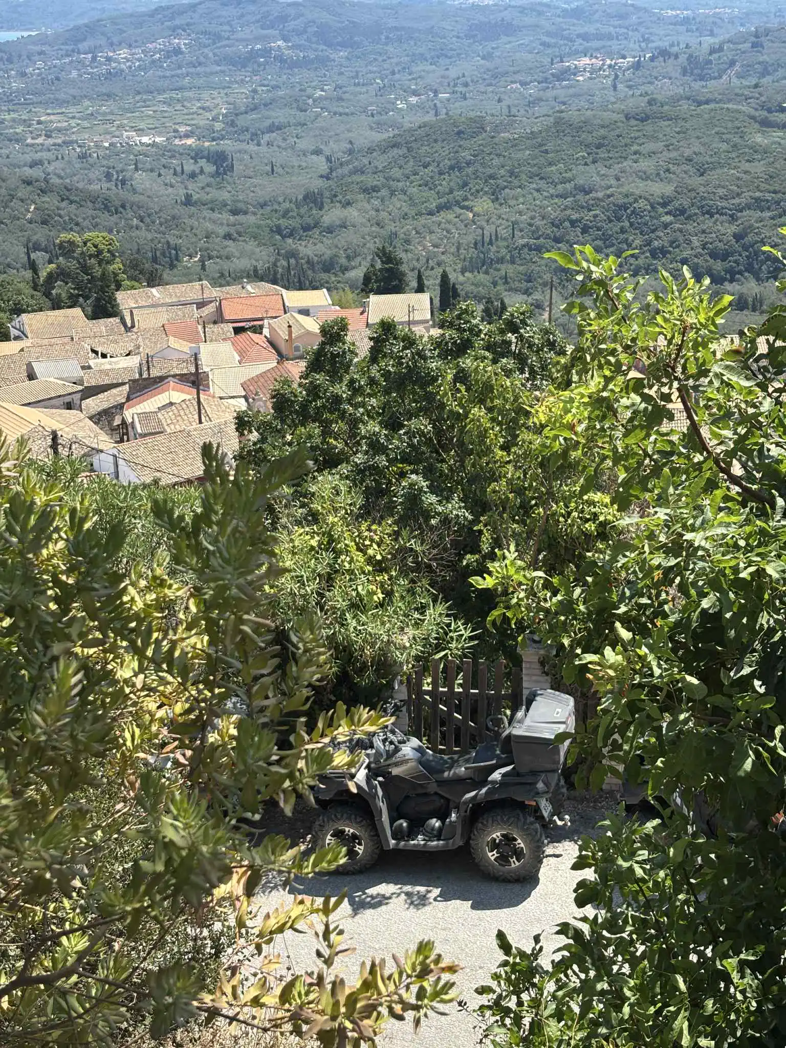 Sunset over mountains