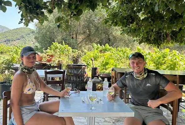 Sunset over mountains